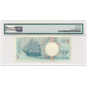 1 złoty 1990 -D- no overprint - RARE