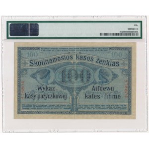 Poznań 100 rubli 1916 numeracja 6-cyfrowa - PMG 50 