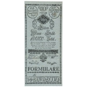 Austria 10 guldenów 1784 FORMULARZ