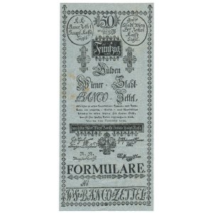 Austria 50 guldenów 1784 FORMULARZ
