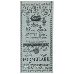 Austria 100 gulden 1784 FORMULARE