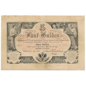 Austria 5 guldenów 1866 - ładny