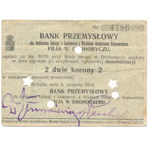 Drohobycz 2 korony 1914 - rare