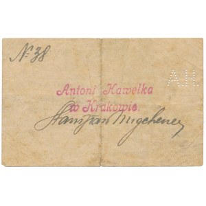 Kraków Antoni Hawełka 1 korona rare 