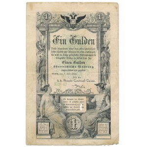 Austria 1 gulden 1866