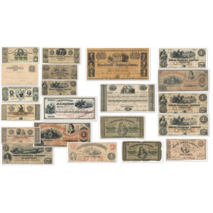 USA i KANADA - Zestaw banknotów