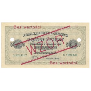 500.000 marek 1923 -G- Specimen 