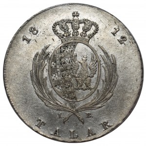 Księstwo Warszawskie, Talar 1812 IB - PCGS AU53