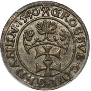 Sigismund I the Old, Grosz 1540 Danzig PCGS MS62
