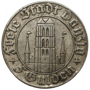 Free City of Danzig 5 gulden 1932 rare