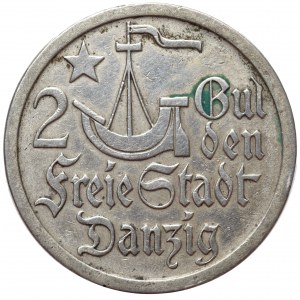 Free City of Danzig 2 gulden 1923 