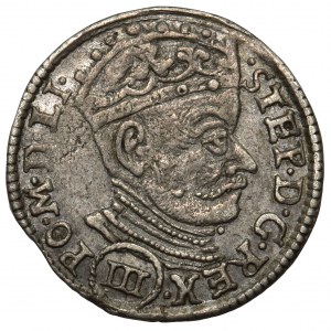 Stefan Batory, Trojak Wilno 1580 nominał III w okrągłym kartuszu
