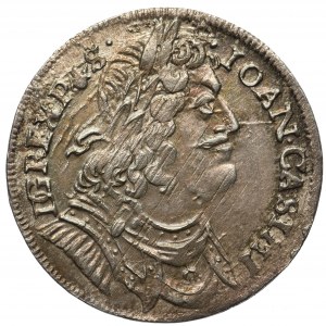 John II Casimir, 1/4 thaler 1653 Wschowa MW - beautifull 