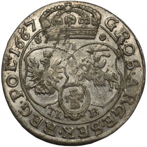 John II Casimir, 6 gr 1667 Bromberg TLB