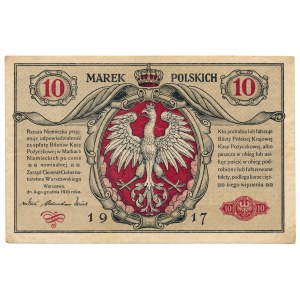 10 marek 1916 Generał Biletów - rzadki i ładny 