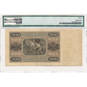 500 złotych 1948 -B- PMG 30 Rarity