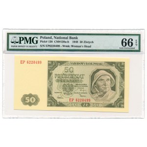 50 złotych 1948 -EP- PMG 66 EPQ