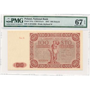 100 złotych 1947 -A- PMG 67 EPQ