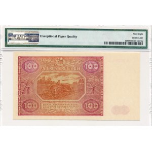 100 złotych 1946 -P- PMG 68 EPQ - NAJWYŻEJ OCENIONY BANKNOT PRL