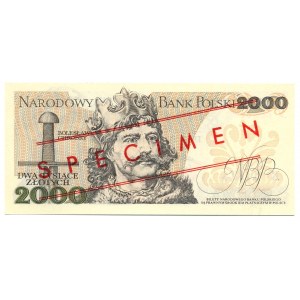 2.000 złotych 1977 Specimen A 0000000 