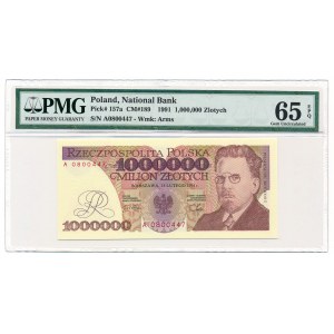 1 milion złotych 1991 -A- PMG 65 EPQ