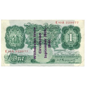Guernsey WWII overprint 1 pound 1941-45 - rare