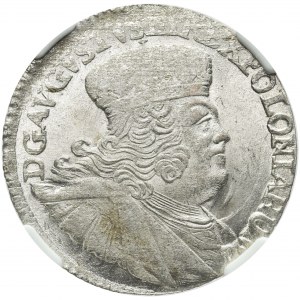 August III Sas, 8GRN 1753 Leipzig - large king's head