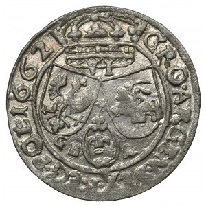 Jan II Kazimierz, Szóstak Lwów 1662 GBA - ładny