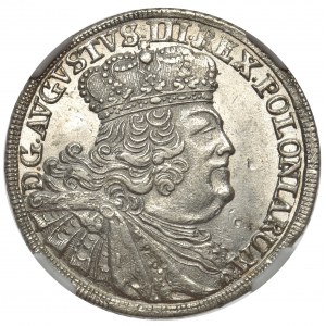 August III Sas, Ort Lipsk 1756 EC NGC MS62