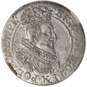 Zygmunt III Waza, Ort Gdańsk 1623 bez 1-6 - NGC XF45- Rzadki 