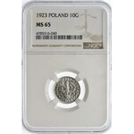 10 groszy 1923 NGC MS65