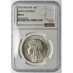 10 złotych 1933 NGC MS61