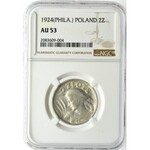 2 złote 1924 -Philadelphia- NGC AU53