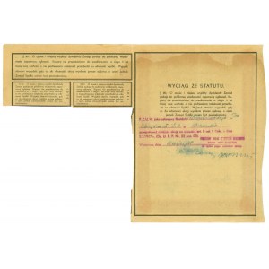 Warszawskie Towarzystwo Ubezpieczeń Spółka Akcyjna 1x 100 złotych 1920