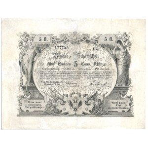 Austria 5 gulden 1851 - rare
