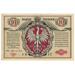 10 marek 1916 Generał biletów - rare Berlin III font
