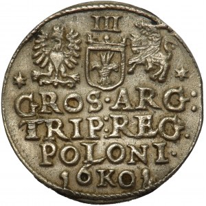 Sigismund III Vasa, 3gr 1601 Cracow 