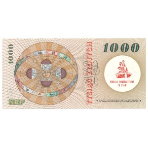 1.000 złotych 1965 -S 3343444- with pretty serial number