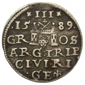 Sigismund III Vasa, 3gr 1589 Riga