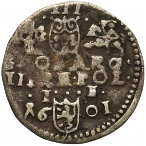 Sigismund III Vasa, 3gr 1601 Lublin