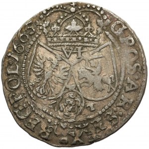 John II Casimir, 6 gr 1665 Cracow AT