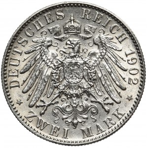 Germany, Sachsen 2 mark Muldenhütten 1902 E