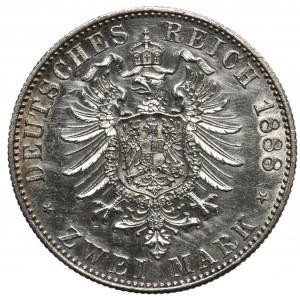 Germany, Prussia 2 mark 1888 A