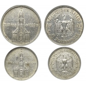 Germany, Berlin 2 mark and 5 mark 1934 A 