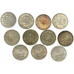 Coin lot of silver 10 złotych Piłsudski and Queen Jadwiga