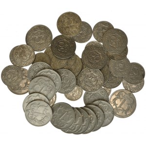 Coin lot of non-silver Polish from the interwar period. 