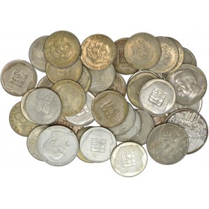 Zestaw srebrnych monet PRL - wiele menniczych egzemlarzy