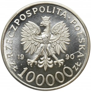 100.000 złotych 1990 Solidarność - TYP A