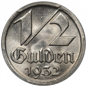 Wolne Miasto Gdańsk 1/2 guldena 1932 - PCGS MS64