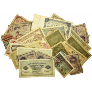 Zestaw banknotów polskich 1916-1948 - wyłącznie ciekawsze typy